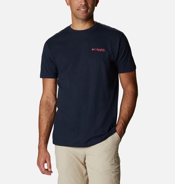 Columbia T-Shirt Herre PFG Mørkeblå CSVO70512 Danmark